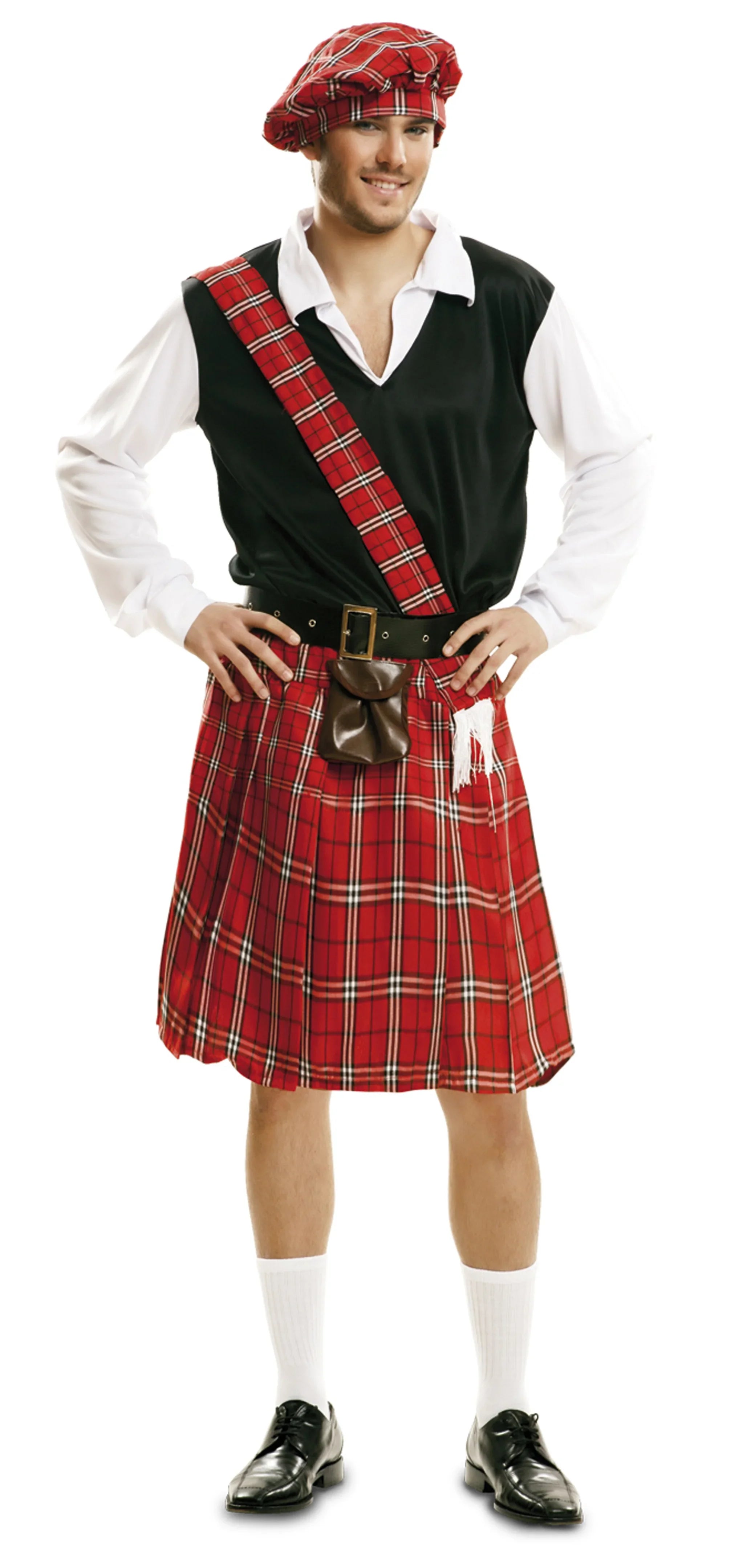 Disfraz de Escocés con Bolso en la Falda Escoceses Viving